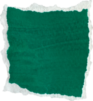 Green and White Torn Paper Piece png