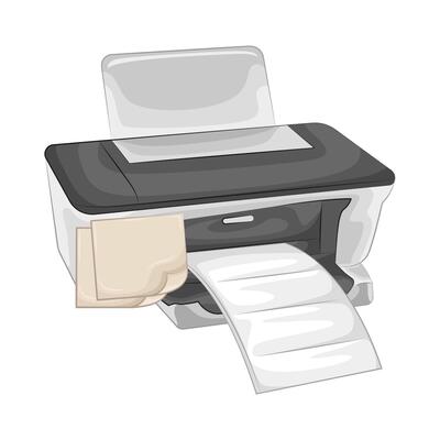 Illustration of printer