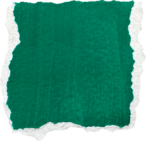 Green and White Torn Paper Piece png