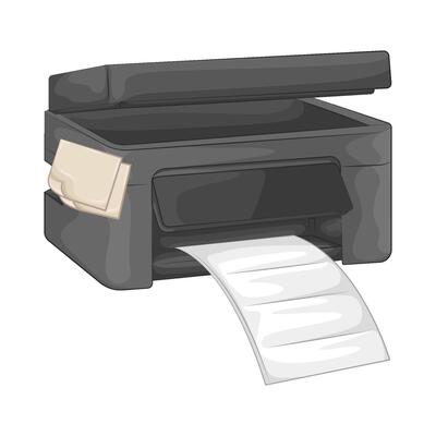 Illustration of printer
