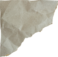 Brown Textured Torn Crumpled Old Paper Piece png