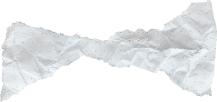 White Torn Crumpled Old Dotted Paper Piece png