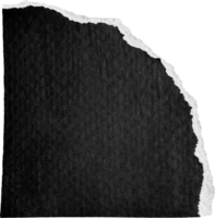 noir et blanc déchiré papier pièce png