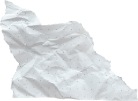 White Torn Crumpled Old Dotted Paper Piece png