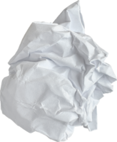 White Torn Crumpled Paper Ball png