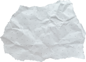 branco rasgado amassado velho pontilhado papel peça png