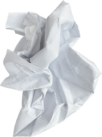 White Torn Crumpled Paper Ball png