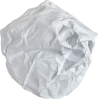 White Torn Crumpled Paper Ball png