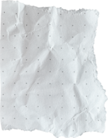 White Torn Crumpled Old Dotted Paper Piece png