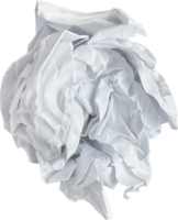 White Torn Crumpled Paper Ball png