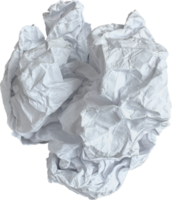 White Torn Crumpled Paper Ball png