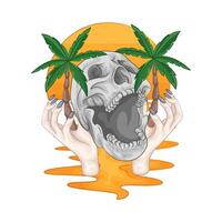 Illustration of skull vector