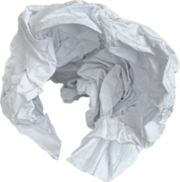 White Torn Crumpled Paper Ball png