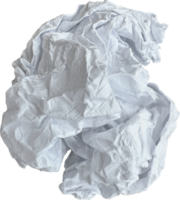 White Torn Crumpled Paper Ball png