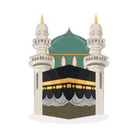 ilustración de kaaba vector