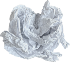 White Torn Crumpled Paper Ball png