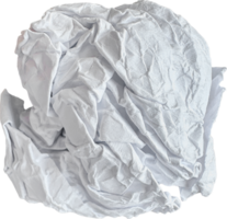 White Torn Crumpled Paper Ball png