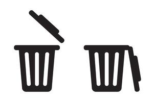 trash can icon design vector