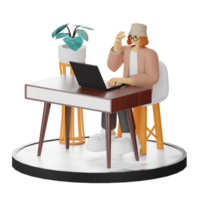 3d Illustration Enhancing Work Life with Your Computer or Laptop png