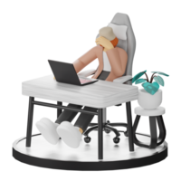 3d Illustration Enhancing Work Life with Your Computer or Laptop png
