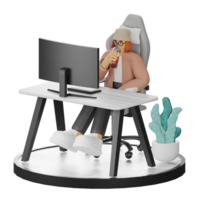 3d Illustration Enhancing Work Life with Your Computer or Laptop png