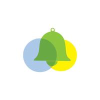 bell icon template vector