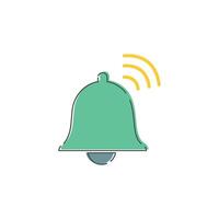 bell icon template vector