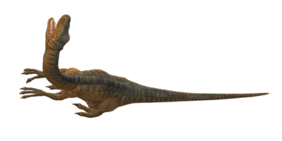 velociraptor dinosaurio aislado en un transparente antecedentes png