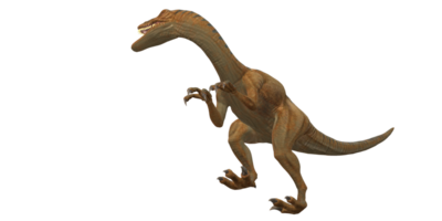 velociraptor dinosaurio aislado en un transparente antecedentes png