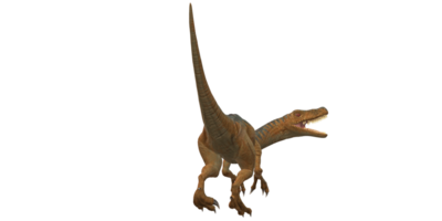 velociraptor dinosaurio aislado en un transparente antecedentes png