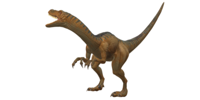 velociraptor dinossauro isolado em uma transparente fundo png