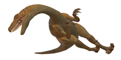 Velociraptor Dinosaur isolated on a Transparent Background png