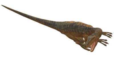 velociraptor dinosaurie isolerat på en transparent bakgrund png