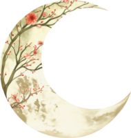 Mid autumn moon png