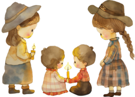 Herstellung Schatten Puppen auf Wände mit Kerzenlicht zum Geschichtenerzählen png