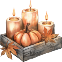 Using candles to backlight a Halloween themed shadowbox png