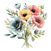 linda un icono de un ramo de flores de flores png