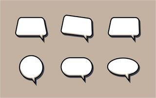 Set of speech bubble collection design illustration vector