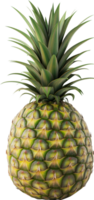 Healthy Fresh pineapple fruit isolated on a transparent background png