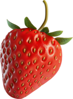 Fresh Strawberry isolated on a transparent background png