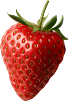 Fresh Strawberry isolated on a transparent background png