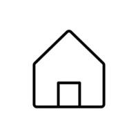 home line icon vector