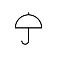 Umbrella line icon vector