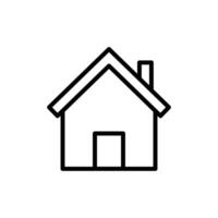 home line icon vector