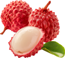 Frais litchi fruit isolé sur une transparent Contexte png