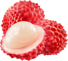 vers lychee fruit geïsoleerd Aan een transparant achtergrond png