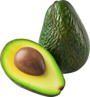 Delicious Avocado fruit isolated on a transparent background png