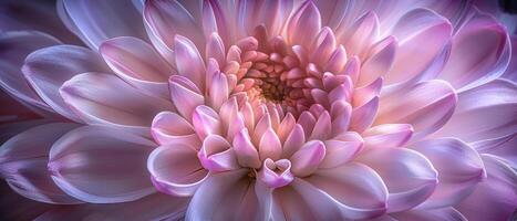 pink and purple chrysanthemum closeup flower, ai photo