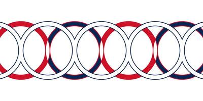 Rings france color background, olympic. illustration vector
