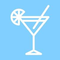 cocktail icon in line style. illustration vector